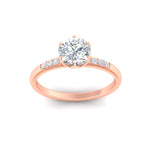 Load image into Gallery viewer, Colored Fancy Lab Scalloped Tulip Round Cut Diamond Ring