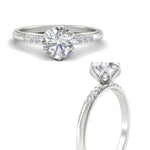 Load image into Gallery viewer, Colored Fancy Lab Scalloped Tulip Round Cut Diamond Ring