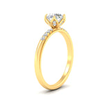 Load image into Gallery viewer, Colored Fancy Lab Scalloped Tulip Round Cut Diamond Ring