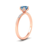 Load image into Gallery viewer, Colored Fancy Lab Scalloped Tulip Round Cut Diamond Ring