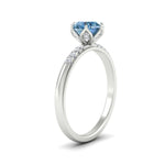 Load image into Gallery viewer, Colored Fancy Lab Scalloped Tulip Round Cut Diamond Ring