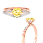 Load image into Gallery viewer, Colored Fancy Lab Scalloped Tulip Round Cut Diamond Ring