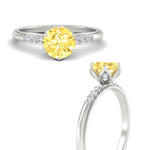 Load image into Gallery viewer, Colored Fancy Lab Scalloped Tulip Round Cut Diamond Ring