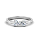 Load image into Gallery viewer, Simple 2 Heart Lab Diamond Promise Ring
