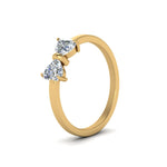 Load image into Gallery viewer, Simple 2 Heart Lab Diamond Promise Ring
