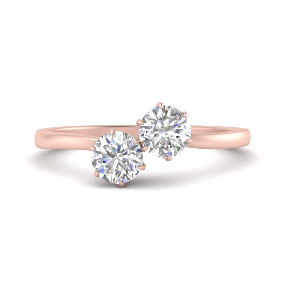 Simple 2 Stone Lab Diamond Ring