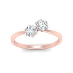 Load image into Gallery viewer, Simple 2 Stone Lab Diamond Ring
