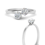 Load image into Gallery viewer, Simple 2 Stone Lab Diamond Ring
