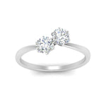 Load image into Gallery viewer, Simple 2 Stone Lab Diamond Ring
