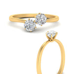 Load image into Gallery viewer, Simple 2 Stone Lab Diamond Ring
