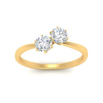 Load image into Gallery viewer, Simple 2 Stone Lab Diamond Ring
