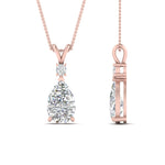 Load image into Gallery viewer, 1.25 Ctw Lab Diamond Simple Drop Pendant 14K Gold
