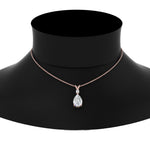 Load image into Gallery viewer, 1.25 Ctw Lab Diamond Simple Drop Pendant 14K Gold
