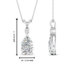 Load image into Gallery viewer, 1.25 Ctw Lab Diamond Simple Drop Pendant 14K Gold
