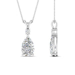 Load image into Gallery viewer, 1.25 Ctw Lab Diamond Simple Drop Pendant 14K Gold
