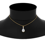 Load image into Gallery viewer, 1.25 Ctw Lab Diamond Simple Drop Pendant 14K Gold
