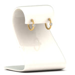 Load image into Gallery viewer, 0.50 Carat Lab Diamond Single Oval Bezel Huggie Earring For Women 14K Gold
