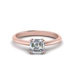 Load image into Gallery viewer, Knife Edge Solitaire Lab Diamond Ring 14K Gold
