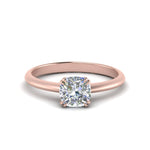 Load image into Gallery viewer, Knife Edge Solitaire Lab Diamond Ring 14K Gold
