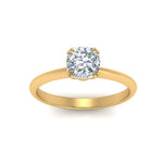 Load image into Gallery viewer, Knife Edge Solitaire Lab Diamond Ring 14K Gold
