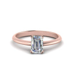 Load image into Gallery viewer, Knife Edge Solitaire Lab Diamond Ring 14K Gold
