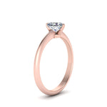 Load image into Gallery viewer, Knife Edge Solitaire Lab Diamond Ring 14K Gold

