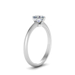 Load image into Gallery viewer, Knife Edge Solitaire Lab Diamond Ring 14K Gold
