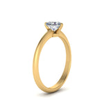 Load image into Gallery viewer, Knife Edge Solitaire Lab Diamond Ring 14K Gold
