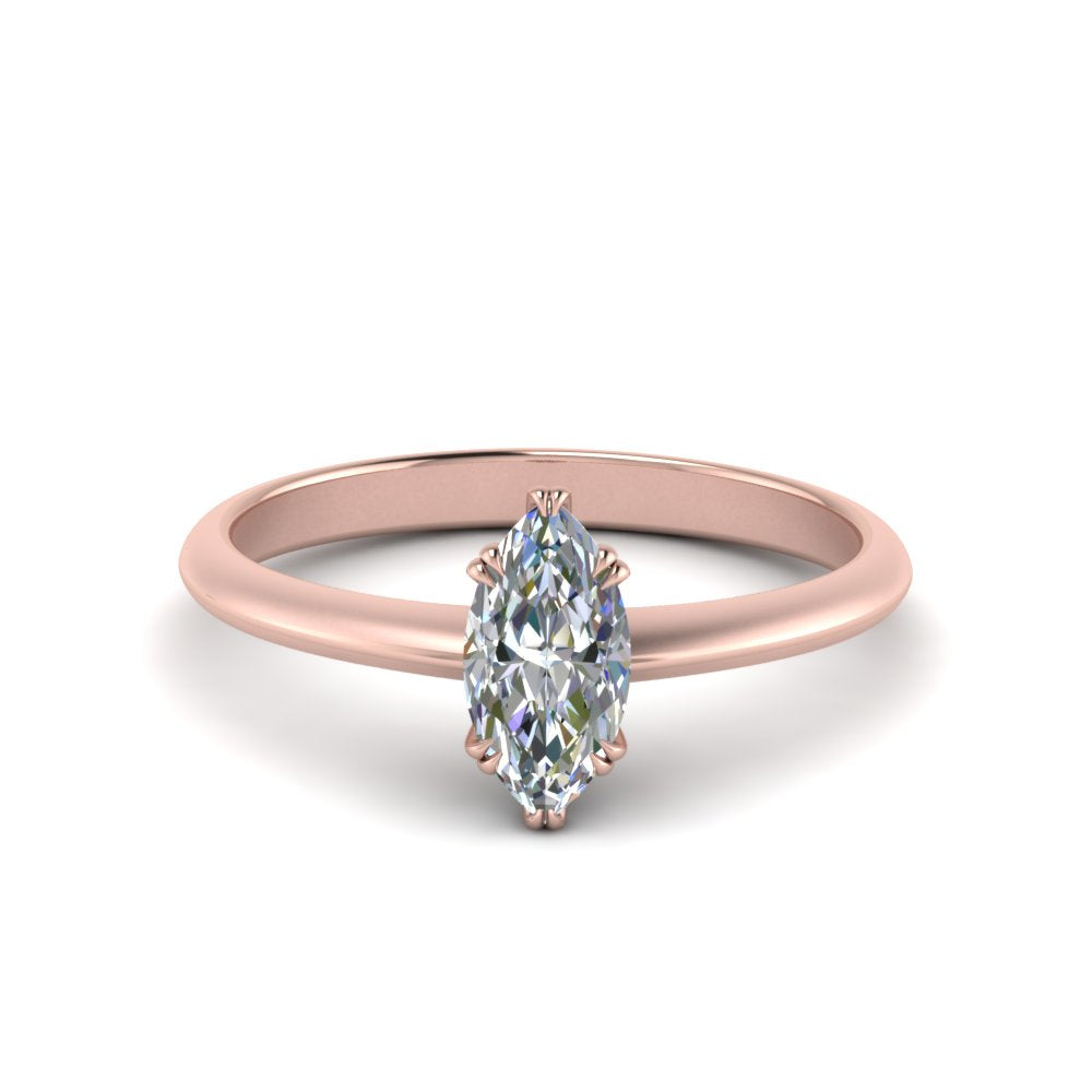 Knife Edge Solitaire Lab Diamond Ring