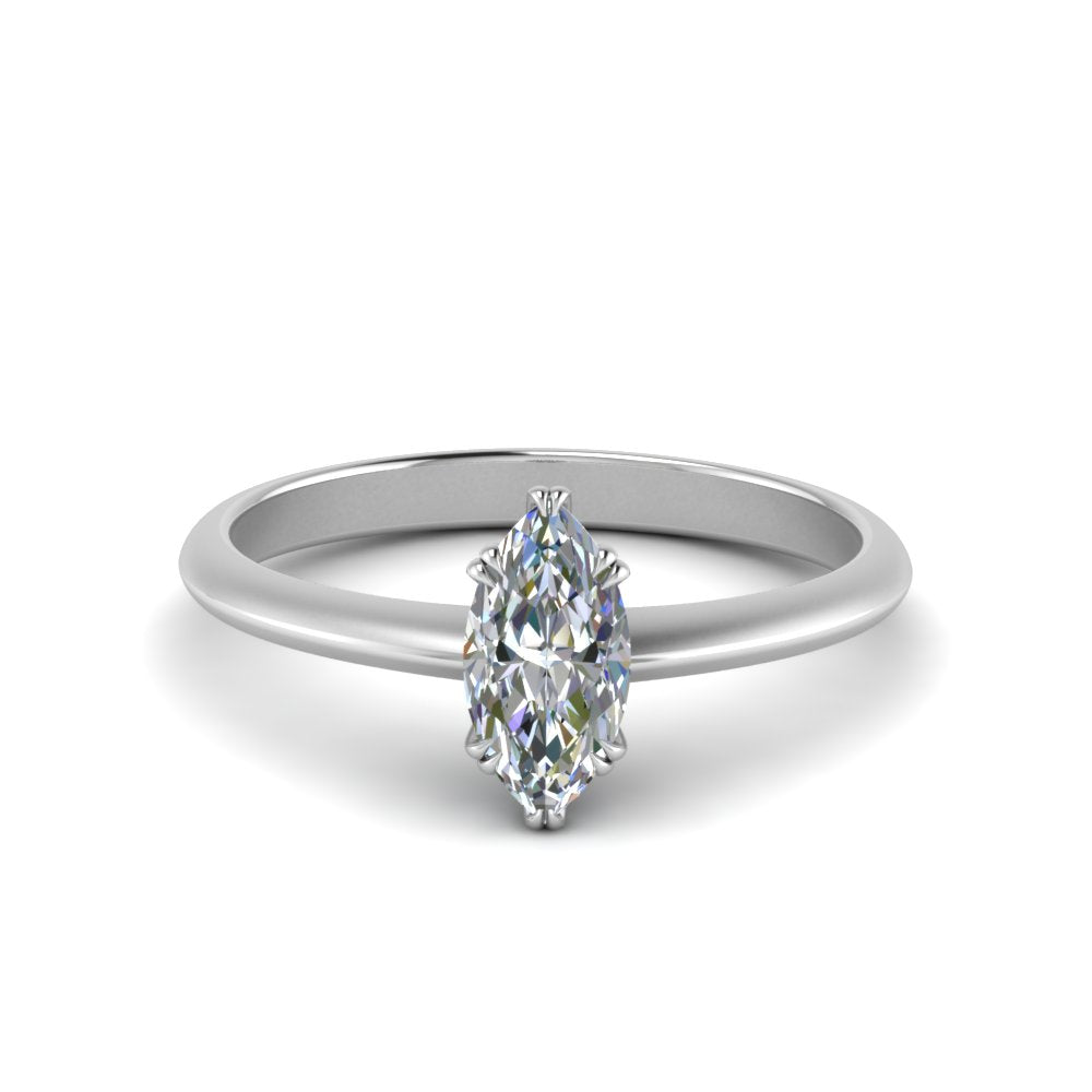 Knife Edge Solitaire Lab Diamond Ring