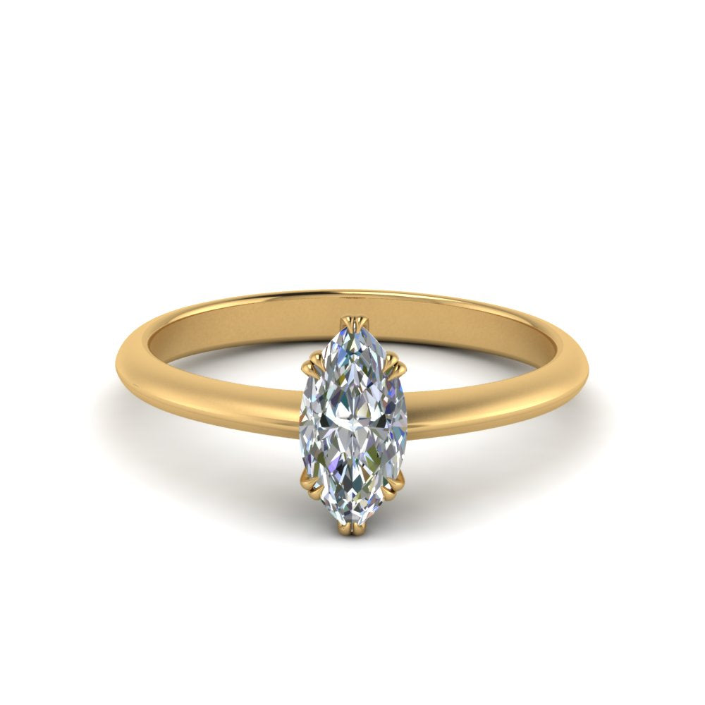 Knife Edge Solitaire Lab Diamond Ring
