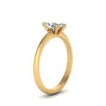 Load image into Gallery viewer, Knife Edge Solitaire Lab Diamond Ring 14K Gold
