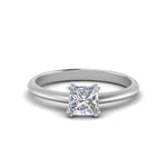 Load image into Gallery viewer, Knife Edge Solitaire Lab Diamond Ring 14K Gold
