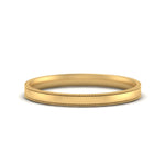 Load image into Gallery viewer, 3 MM Flat Stack Stepped Edge Comfort Fit Mens Wedding Band 14K Yellow Gold | Cuts &amp; Carat
