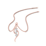 Load image into Gallery viewer, 3 Round Cut Lab Diamond Swirl Pendant For Women 14K Gold
