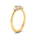 Load image into Gallery viewer, 14K Gold Heart &amp; Round Cut Diamond 3 Stone Engagement Ring

