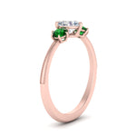 Load image into Gallery viewer, 14K Gold Heart &amp; Round Cut Diamond 3 Stone Engagement Ring
