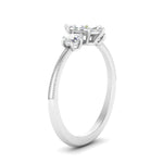 Load image into Gallery viewer, 14K Gold Marquise &amp; Round Cut Diamond 3 Stone Engagement Ring

