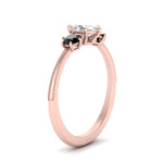 Load image into Gallery viewer, 14K Gold Oval &amp; Round Cut Diamond 3 Stone Engagement Ring
