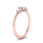 Load image into Gallery viewer, 14K Gold Oval &amp; Round Cut Diamond 3 Stone Engagement Ring
