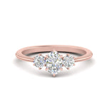 Load image into Gallery viewer, 14K Gold Oval &amp; Round Cut Diamond 3 Stone Engagement Ring
