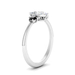 Load image into Gallery viewer, 14K Gold Pear &amp; Round Cut Diamond 3 Stone Engagement Ring
