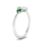 Load image into Gallery viewer, 14K Gold Pear &amp; Round Cut Diamond 3 Stone Engagement Ring
