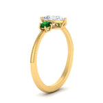 Load image into Gallery viewer, 14K Gold Pear &amp; Round Cut Diamond 3 Stone Engagement Ring
