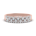 Load image into Gallery viewer, Teardrop Lab Diamond Tapered Band 14K Gold
