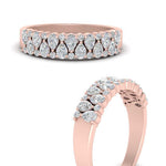 Load image into Gallery viewer, Teardrop Lab Diamond Tapered Band 14K Gold

