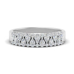 Load image into Gallery viewer, Teardrop Lab Diamond Tapered Band 14K Gold
