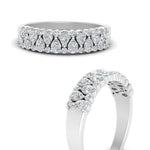 Load image into Gallery viewer, Teardrop Lab Diamond Tapered Band 14K Gold
