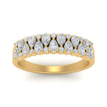 Load image into Gallery viewer, Teardrop Lab Diamond Tapered Band 14K Gold
