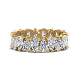 Load image into Gallery viewer, 2.50 To 5 Carat Lab Diamond Teardrop Eternity Band 14K Gold
